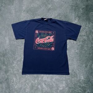 Vintage Coca-Cola Atlanta 1996 Centennial Olympic Games T-shirt Size M USA